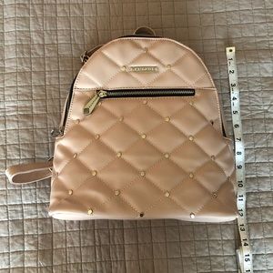 Soft pink mini backpack